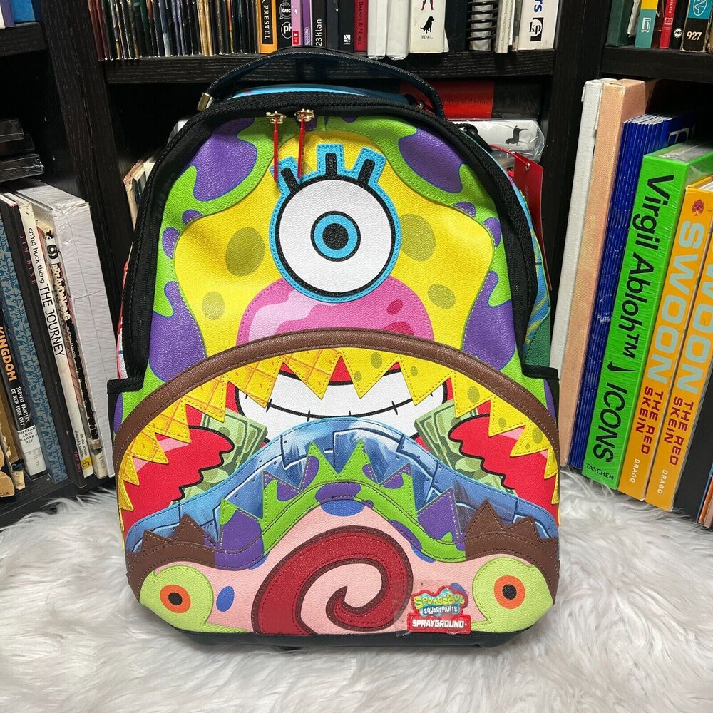 SPRAYGROUND SPONGEBOB CUT AND SEW BACKPACK BOOK BAG SPONGEBOB SQUAREPANTS